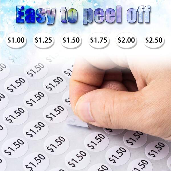 12 Sheets Vending Machine Price Labels, 1440pcs Snack Vending Machine