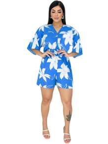 Women Jumpsuits - 藍色 - 查看 1