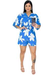 Women Jumpsuits - 藍色 - 查看 5