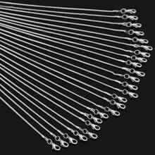 3-12入組新款時尚珠寶蛇鏈項鏈,情侶項鍊,新年禮物裝飾品,電鍍銅材料,約1.2mm寬50cm長,銀色,適用於珠寶製作和節慶,適合初學者和成年人 - 灰色 - 查看 3