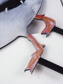 5入組栩栩如生的鴨子雕塑,雙面亞克力動物形狀庭院裝飾,戶外花園3d鴨子雕像,草坪,露台,花園裝飾配件