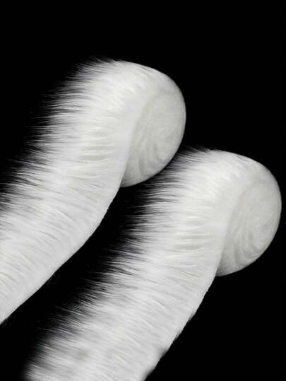 3/2 قطعة من قماش الفرو الاصطناعي الأبيض المغسول، رقعة فرو اصطناعي، شريط تريم فرو اصطناعي لتغطية الكراسي والوسائد DIY، إكسسوارات ديكور المنزل، شريط فرو مغسول DIY لصناعة الملابس وديكور الهالوين