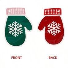 5件套聖誕手套卡通包裝袋,用於糖果、小吃、自封袋、聖誕禮品裝飾袋、糖果、干果、聖誕塑料袋,適用於聖誕節送給朋友的禮品