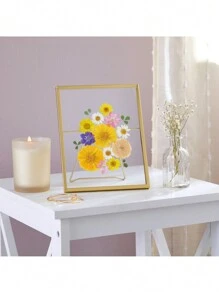 JUVALE 8 Pack Gold 5x7 Floating Glass Picture Frames For Tabletop, Pressed Flowers, Home Decor - Gold - View 2