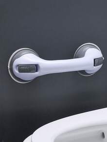Bathroom Grab Bar Anti-Slip Shower Wall Handle For Elderly, Rails For Toilet Safety, Strong Suction Cup - White - View 4