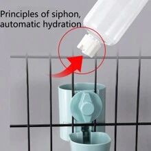 1 件純色可懸掛自動寵物飲水器 - 薄荷藍 - 查看 7