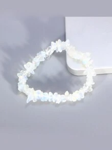 Pulsera Elástica De Piedras Preciosas De Cristal Hecha A Mano, Que Incluye 7 Cuentas De Chakra, Excelente Regalo Para El Día De San Valentín Y Navidad
