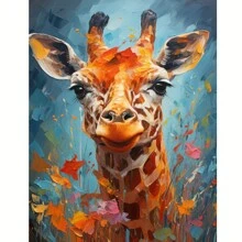 新裝飾畫鹿掛畫卧室客廳壁畫帆布畫動物系列 - 黑與白 - 查看 1