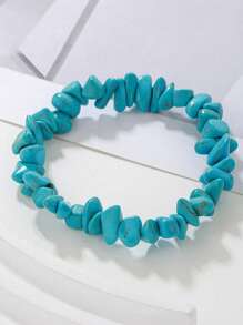 Pulsera Elástica De Piedras Preciosas De Cristal Hecha A Mano, Que Incluye 7 Cuentas De Chakra, Excelente Regalo Para El Día De San Valentín Y Navidad
