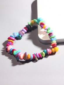 Pulsera Elástica De Piedras Preciosas De Cristal Hecha A Mano, Que Incluye 7 Cuentas De Chakra, Excelente Regalo Para El Día De San Valentín Y Navidad