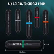 Máquina De Tatuaje Con Motor Profesional De 1 Pieza - Pluma De Tatuaje Todo En Uno A La - Azul - Ver 5