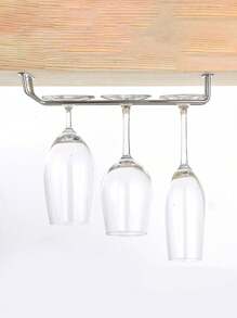 1 件美式酒杯架、高腿酒杯架、家庭吧台酒杯架 - 銀色 - 查看 3