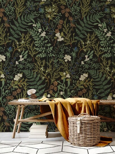 Fern Groen Plant Wallpaper, Peel Stick Waterproof Renovation Removable Beautiful Wand Sticker, Home Room ation, Art, 17.7in*6.5/9.8ftpeel Stickers Panels, Paper, Wallpapers, ation Items Refresh Your Home, Rama Birthday Graduation view 2