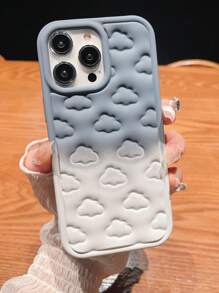 1入pc漸變雲設計防震手機殼適用於蘋果iphone - 灰色 - 查看 4