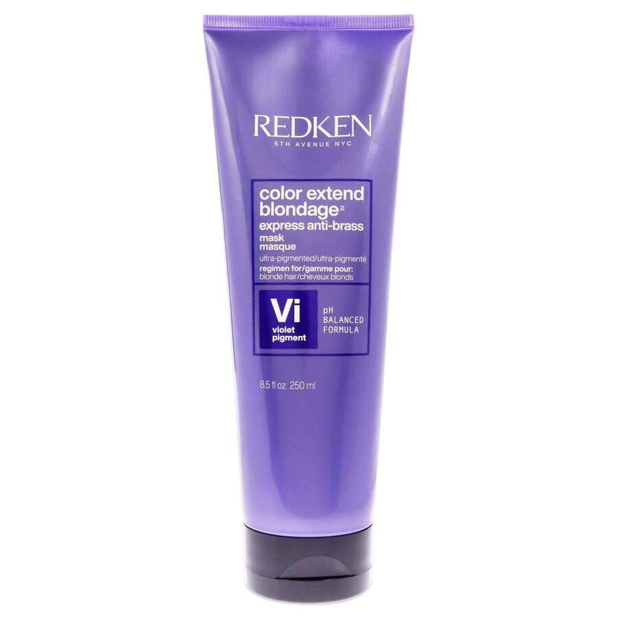Mặt nạ nhuộm tóc vàng Color Extend Blondage Mask-NP của Redken dành cho cả nam và nữ - 8,5 Oz - Màu tím - Xem 1