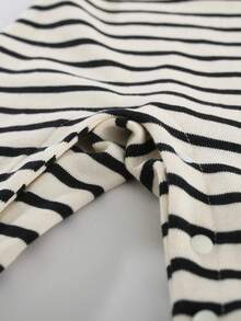 Peninsula Baby Baby Boy Striped Half-Zipper Front Jumpsuit