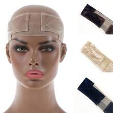 Wig Headband, Wig Velvet Headband, T-shape Lace Headband - Coffee Brown - View 1