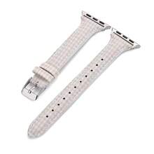 1入超薄皮革錶帶，適用於蘋果手錶，尼龍+皮革錶帶，尺寸規格包括44mm、40mm、41mm、42mm、43mm、45mm、38mm、49mm，尼龍手腕帶，適用於蘋果手錶Ultra 9 8 7 6 5 SE 4 3 SE - 彩色 - 查看 5