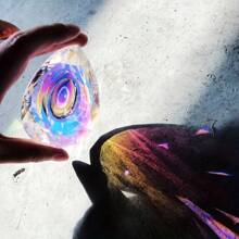 Multi-sized Dragon Eye Prism Crystals Hang From Chandeliers Or Windows To Create A Rainbow Of Crystal Pendants - AB Color - View 4