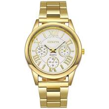 2pcs Stainless Steel Quartz Watches For Women Men Leisure Fashion Golden Ladies Clock Wristwatch Holiday Gift Birthday