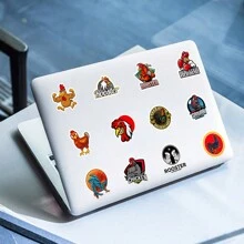 Pegatina De Graffiti Con Dibujo De Gallo Cuso Personalizado, Pegatina De Dibujos Animados De Animales Para Niños - Multicolor - Ver 6