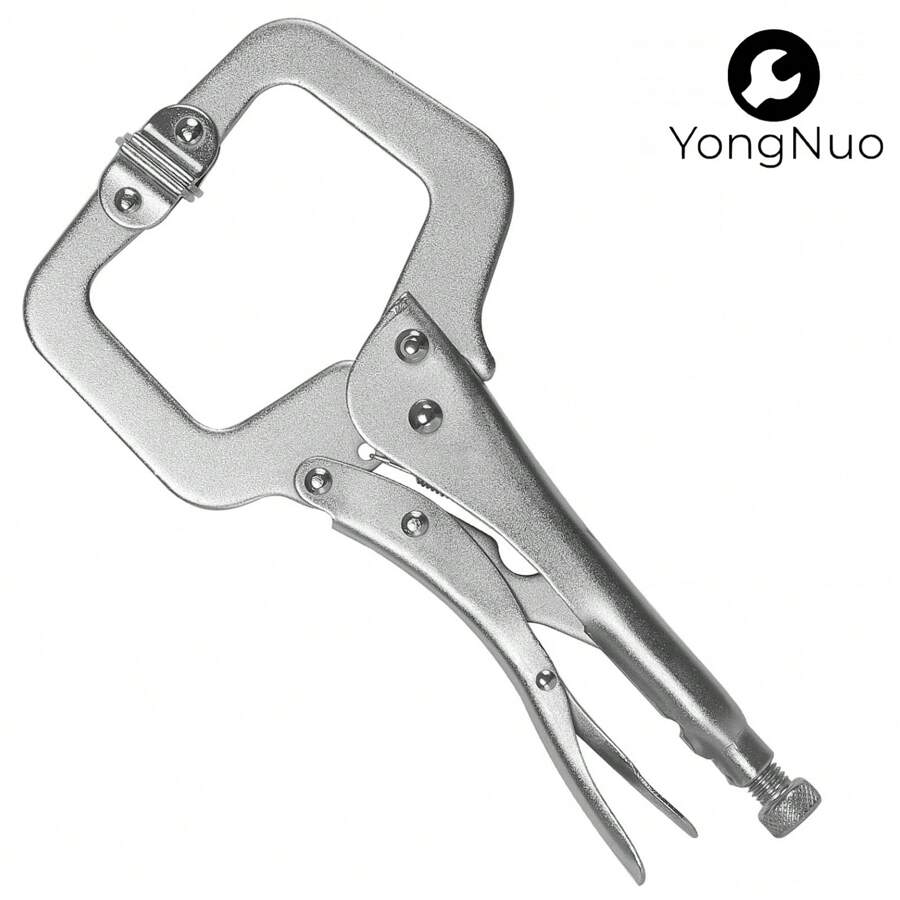 1 miếng Kìm , 11 Inch Khóa Kìm , Hàn , Để kẹp , Khóa , Khóa Kìm , Khóa , Chế biến gỗ Kẹp Bộ Với Thường xuyên Và Xoay , Mạ Niken C Kìm Hàn Trình diễn Nắm chặt Kẹp Đối với Chế biến gỗ , Hàn - Bạc - Xem 1