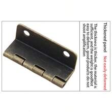 2入組/4入組裝有夾板的三節折疊鉸鏈,適用於木箱、鐵製硬件櫥門樞紐鉸鏈,直角翻轉鉸鏈 - 彩色 - 查看 6