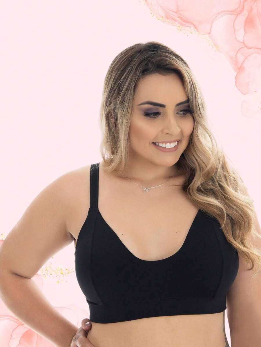 Plus Size Bras & Bralettes - màu đen - Xem 1