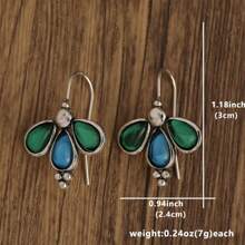 1pair Fashionable Bohemian Style Creative Design Earrings Suitable For Women's Daily Wear - Multicolor - View 4