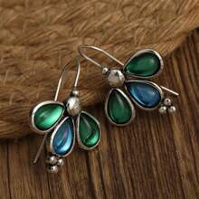 1pair Fashionable Bohemian Style Creative Design Earrings Suitable For Women's Daily Wear - Multicolor - View 1