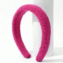 1入組女性簡單時尚羊毛頭帶,適用於派對、舞會、閃亮裝飾、聚會、新年禮物,秋冬季節