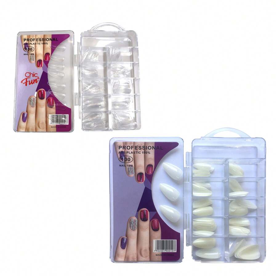 Chic & Fun Press On Nails - 自然透明 - 查看 1