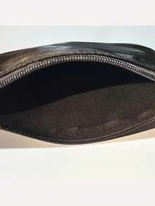 Letter Graphic Makeup Bag,Fashionable Words Print Cosmetic Bag, Lightweight Makeup Organizer, Travel Toiletry Wash Zipper Bag,Gift For Niece Girl, Cosmetic Bag - You Are Braver Than You Think Love Auntie Makeup Organizer Zipper Pouch Gift For Girl Niece Teens Graduation Gift, Birthday Present Ideal Brides Maid Gifts - Black - View 8