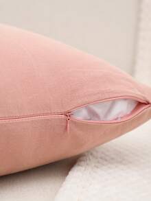 1 件裝紐扣拼布枕頭套或腰枕套,適合臥室、客廳 - 彩色 - 查看 5