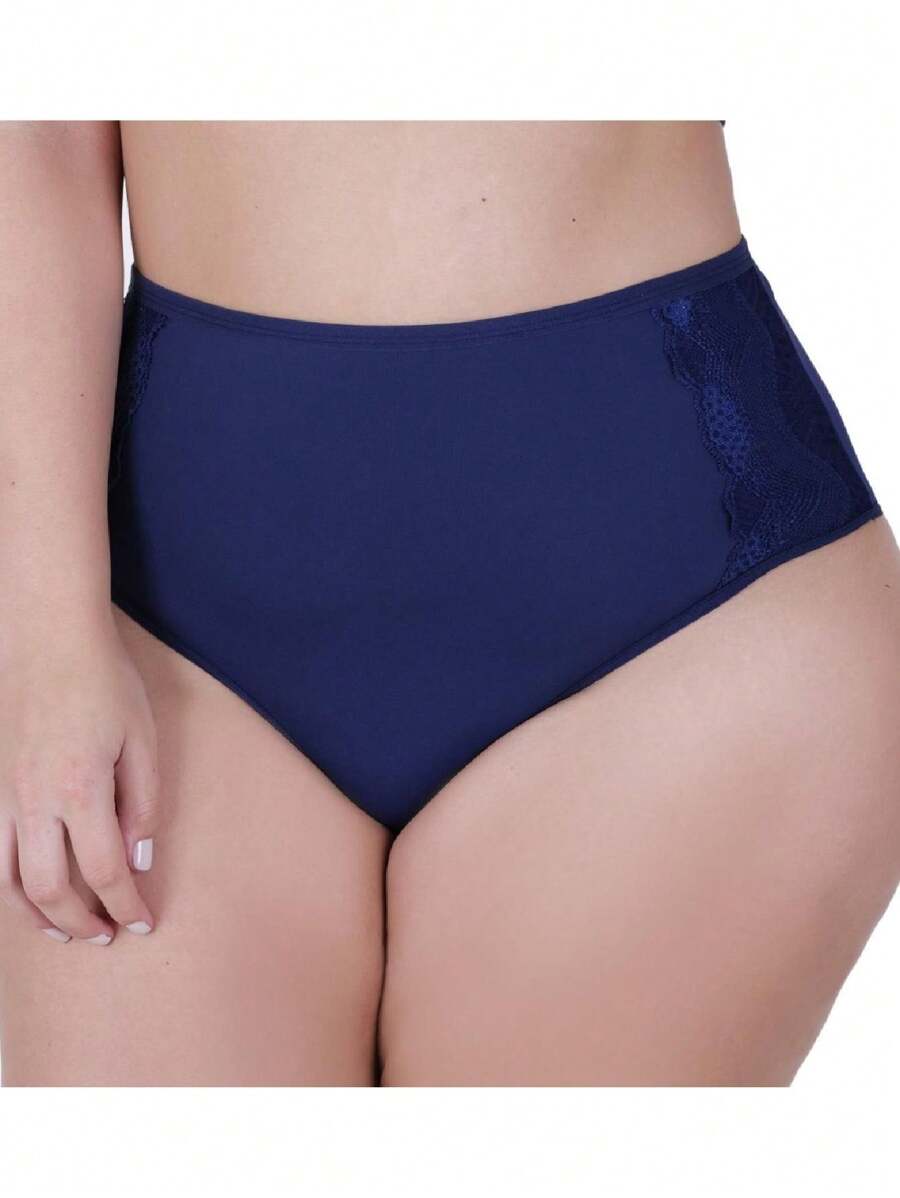 Plus Size Panties - 藏蓝色 - 查看 1