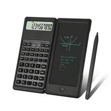 Foldable  Scientific Calculators 10 Digit LCD Display Desktop Calculators Comes with a 6 inch Writing Tablet for High School, College and Office Business Support Stylus Pen Erase Button Lock