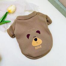 Cartoon Cute Dog Clothes, Spring Autumn Warm Sweatshirt For Cats And Dogs - White - View 8