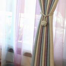 2 Gói Dây Buộc Rèm Cửa - Dây Buộc Rèm Cửa Chịu Lực Cao, Dây Buộc Rèm Cửa Trang Trí Nông Thôn Làm Thủ Công - Màu be - Xem 1