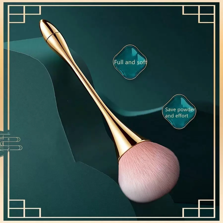 金色小腰散粉刷，粉底刷，遮瑕刷，腮红刷，修容刷，腮红刷，古铜粉刷，散粉刷，粉底刷，腮红刷，赠品 - 金色 - 查看 1