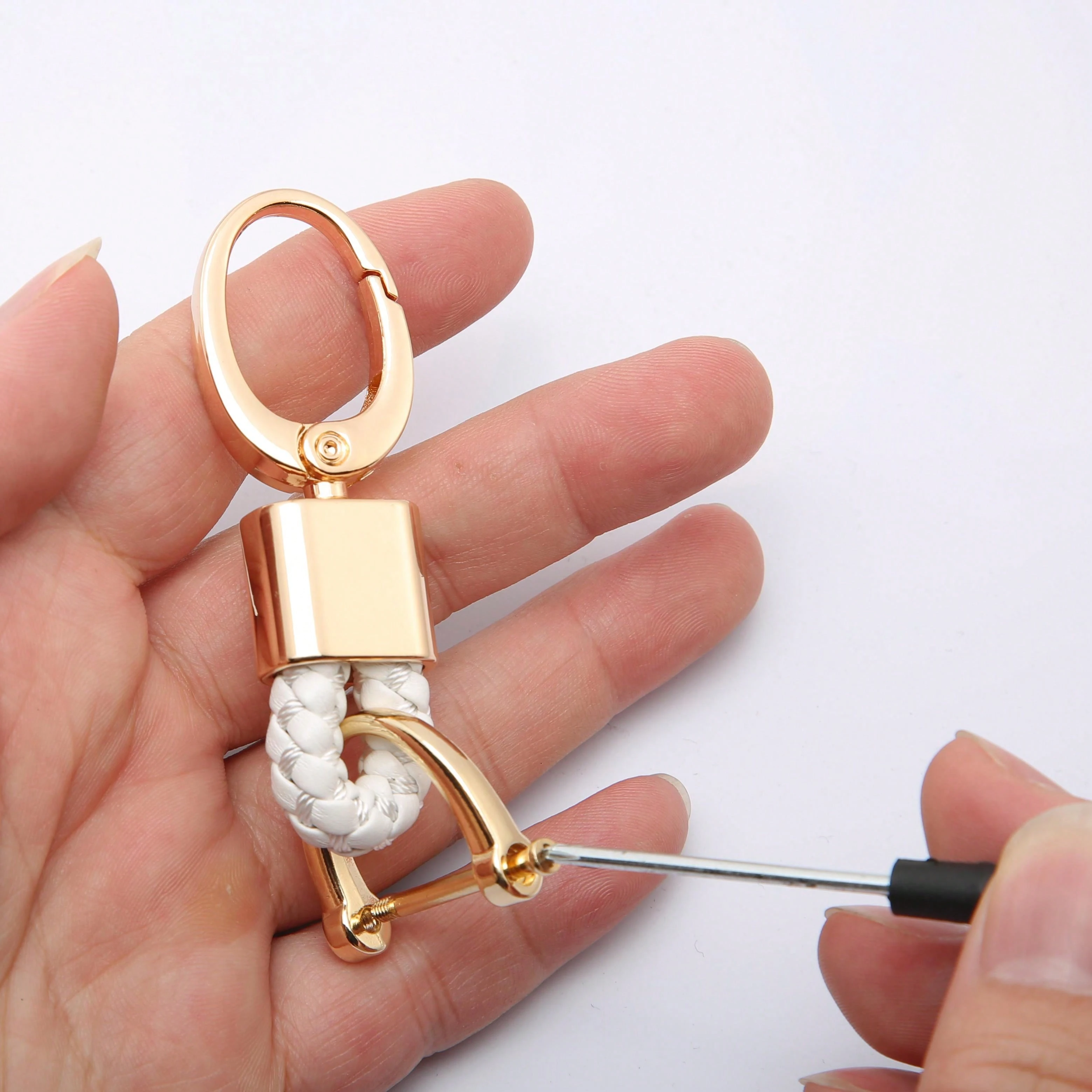 Key Chain Quick Release Spring with Key Ring Heavy Duty Car Keychain