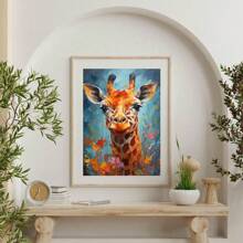 新裝飾畫鹿掛畫卧室客廳壁畫帆布畫動物系列 - 黑與白 - 查看 2