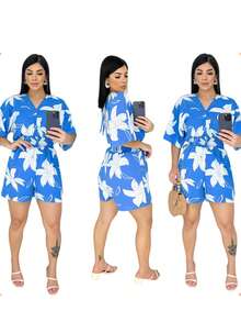 Women Jumpsuits - 藍色 - 查看 6