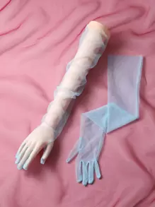 Bridal Accessory: 1 Pair Of Long Elbow Length Gloves For Women's Wedding, Prom Autumn Accessories