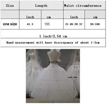 Còn hàng Mới Bán chạy 4 vòng váy lót trắng lớn siêu mềm mịn Crinoline trượt lót cho váy cưới váy cưới Halloween quần áo mùa thu cho phụ nữ - trắng - Xem 5