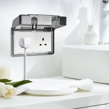 插座套,牆壁開關插座套,透明防水開關插座盒,86型插座盒,寶寶安全插座,甲板套盒 - 透明 - 查看 6