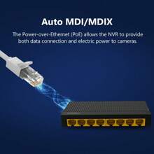 IMOU 8-Port Gigabit Switch SG108C Router with 10/100/1000Mbps Auto-Negotiation Auto MDI/MDIX 802.3X Flow Control - Black - View 6