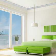 1捲自粘式3d踢腳板牆貼,防水頂角線牆邊條,裝飾牆面修邊線踱板牆貼紙適用於客廳、家庭、辦公室、飯店 - 黑色 - 查看 4