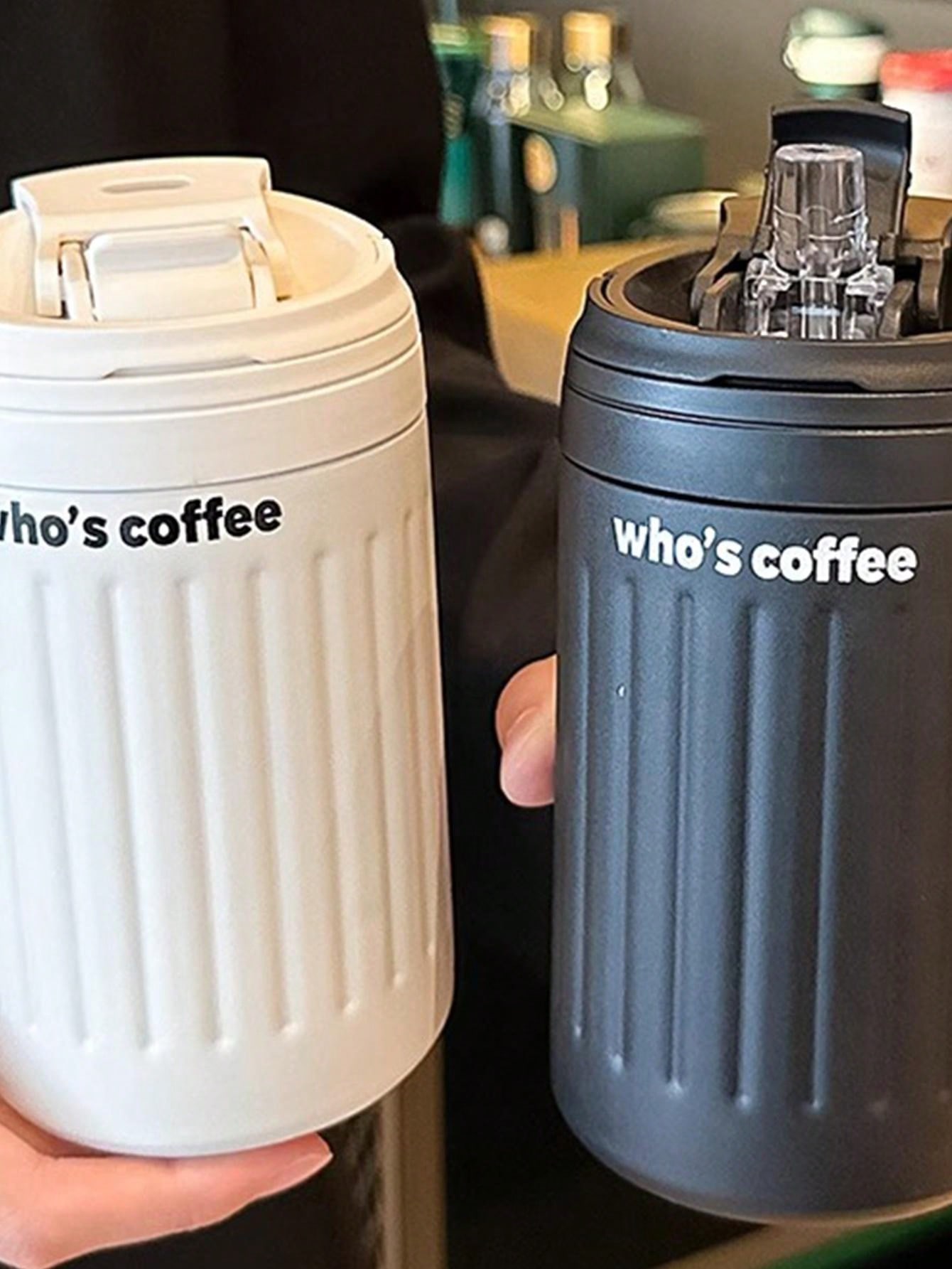 1pc 16.2oz Stainless Steel Insulated Cup With Straw, Portable Drinking