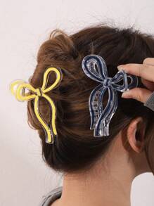 5pcs Bowknot Decor Hair Claw Clip - Multicolor - View 2