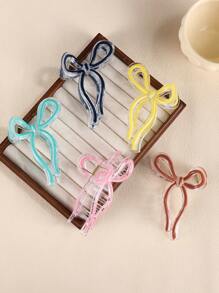 5pcs Bowknot Decor Hair Claw Clip - Multicolor - View 6